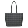 thumbnail image 4 of MKF Collection Rowan Woven Vegan Leather Women's Tote Bag, Stylish Shopper Purse Handbag by Mia K - Charcoal Gray, 4 of 10