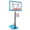thumbnail image 2 of MINKUROW PVC Transparent Board Basket Frame Adjustable 115-135cm Poolside Basketball Hoop Blue, 2 of 5