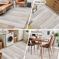 thumbnail image 6 of 2.7x5 Area Rugs, Beige Non-Skid Rubber Backing Large Rectangle Rugs - Living Room Bedroom Home Office, Farmhouse Simple Abstract Striped Wooden Grain Indoor Floor Mat Carpets Washable Rug, 6 of 9