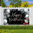 thumbnail image 6 of Decorative Design Birthday Banner Elegant Flower Birthday Party Celebration Background for Event Decoration Indoor Party Holiday, 6 of 8