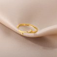 thumbnail image 2 of Stainless Steel Arabic Rings For Women Gold Color Open Adjustable Love Statement Muslim Islamic New Wedding Jewelry Gift Anillos JZ3121G-3 resizable, 2 of 6