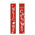 thumbnail image 1 of Christmas Decorations Outdoor Indoor, Believe and Merry Christmas Banner, Christmas Porch Sign for Home Indoor Exterior Front Door Yard Living Room Wall Apartment Party, 1 of 7