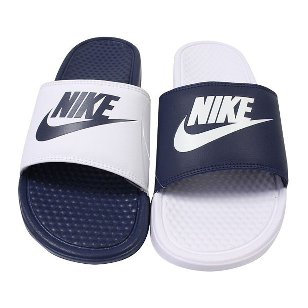 Nike Men's Benassi JDI Missmatch Sandals, Midnight 818736-410 D(M) US) - Walmart.com