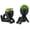 Black Ceramic Pot a Green Succulent, variant on Black Ceramic Pot B Green Succulent Mini Artificial Plants Human Shaped Desk Decor