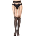 thumbnail image 2 of BONIXOOM Halloween Socks Semi-Opaque Thigh-High SpandexTrouser Women'S Compression Socks Silver One Size, 2 of 6