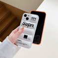thumbnail image 4 of Fashion The Supre Case Down Jacket Phone Case For iPhone 15 14 13 12 11 Pro Max XS 7 8 Plus XR Shockproof Bumper Back Cover silver For iPhone 12, 4 of 6
