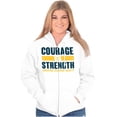 thumbnail image 4 of United States Navy Courage Strength Unisex Plus Size Zip Hoodie Brisco Brands 4X, 4 of 5