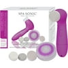 Spa Sonic Skin Care System Orchid Face & Body Polisher Kit, 7 pc