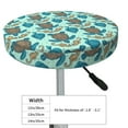 thumbnail image 4 of Lsque Turtles And Seahorses Round Bar chair cushion covers Velvet Fabric Premium Comfort Protects from Scratches and Stains for 14-17 Inch Chair- 12 inch, 4 of 7