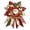 124# (Santa Sleigh), variant on Quilted Patriotic Seasonal Door Wreath Star Leaf Fabric Hanging Ornament Farmhouse Decor for Indoor Entryway Porch