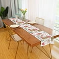 thumbnail image 2 of Yayeee Table Runner 70 inches Long Home Kitchen Dinning Party Decoration, Brown Nordic Christmas House, 2 of 7