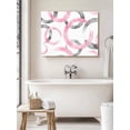 thumbnail image 6 of Pink Grey Wall Art for Living Room,Canvas Picture Wall Decor for Bathroom Bedroom,Geometric Circle Modern Abstract Simple Art Painting Artwork for Office Kitchen Hallway Dining Room Decor 16"x20", 6 of 8