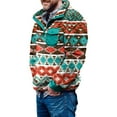 thumbnail image 1 of Veste Chandail en Molleton d'Hiver pour Hommes à Col Boutonné, Manteau Chandail Chaud, 1 of 6