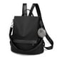thumbnail image 1 of Mochila CHERUTY de nailon antirrobo, moda, viajes, color negro, 1 of 7