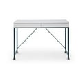 thumbnail image 3 of Marcelino Wooden Desk White/Navy 43.3L x 21.6W x 30H 2 Storage Drawers, 3 of 11