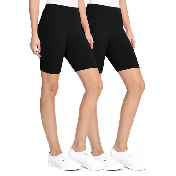 Women's Casual Seamless High Waist Solid Biker Shorts Comfortable Stretch Active Shorts