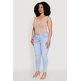thumbnail image 3 of Womens Plus Size WAX High Waisted Distressed Skinny Jeans, 3 of 5