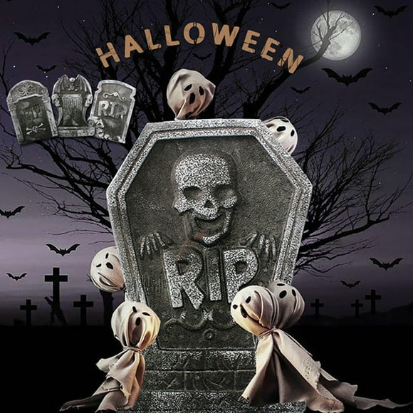 Trayknick Tombstone Ornaments Eye-catching Add Atmospheres Foam Outdoor Halloween Headstone Decorations for Party Style B One Size