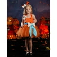 thumbnail image 4 of IBTOM CASTLE Kids Caveman Costume Historical Stone Age Birthday Outfits for Girls Halloween Cosplay Dress up Photo Shoot 2 Years Orange, 4 of 9