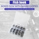 thumbnail image 4 of 101pcs Fishing Hook Set Carbon Steel Single Jig Barbed Carp Hooks (Black) Ndcxsfigh Nuevos Originales, 4 of 8