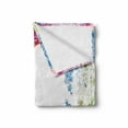 thumbnail image 2 of Flower Soft Flannel Fleece Throw Blanket, Springtime Fragrance Garland Bunch of Flowers Lilac Lavender Rose Peony Print, Cozy Plush for Indoor and Outdoor Use, 50" x 70", Multicolor, by Ambesonne, 2 of 6