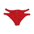 thumbnail image 3 of Lingerie for Women Zipper Split Briefs in High Gloss for Playful Enthusiasts RD1 XL, 3 of 4