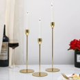thumbnail image 1 of Candelabro dorado galvanizado para bodas, accesorios románticos para cenas a la luz de las velas, decoración de bodas, decoración de mesa, 1 of 4