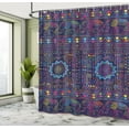thumbnail image 5 of Ambesonne Psychedelic Shower Curtain, Hippie Themed Animals, 69"Wx84"L, Multicolor, 5 of 5