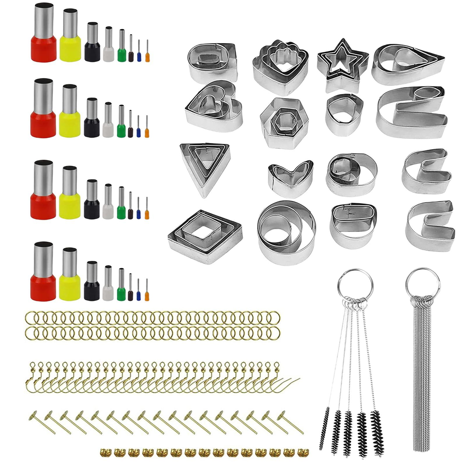 FVDPWYE 169Pcs Clay Cutters Set Jewelry Making Earring Pattern Cutting Mold Tools Making