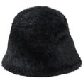 thumbnail image 1 of LinYooLi Winter Women Warm Soft Fisherman Cap Wool Solid Thick Bucket Hat, 1 of 5