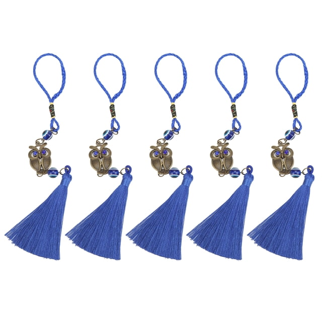 Colgante de búho con forma de ojo malvado, 5 piezas, búho azul, búho, decoración de pared con forma de ojo malvado, búho, decoración con forma de ojo malvado, rendimiento de alta gama