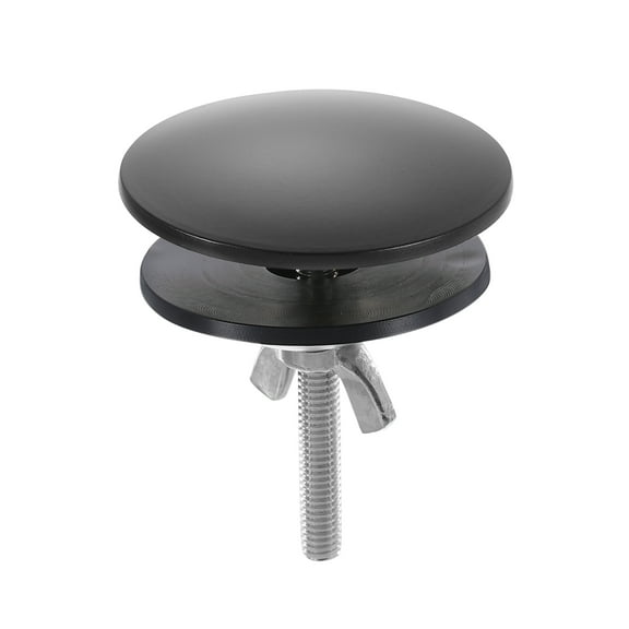 1 Pack Kitchen Sink Hole Cover Bright Black, 2 Inch Faucet Hole Cover Stainless Steel for Most Sink Holes