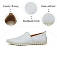 thumbnail image 2 of Mens Non-slip Loafers Leather Fashion Casual Shoes Outdoor Comfortable Walking Shoes Lightweight Oxfords White 11.5 US, 2 of 7