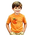 thumbnail image 2 of XAOFW Boys Girls Halloween Shirt Short Sleeve Crewneck Pumpkin Graphic Tees Toddler Kids Autumn Loose Fit T Shirts 8-9 Years, 2 of 3