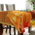 thumbnail image 3 of Coolnut Thanksgiving Pumpkin Tablecloth, Waterproof Washable Polyester Square Table Cover, Durable Tablecloth for Kitchen Dining Table Party Decor, 54"x54", 3 of 7