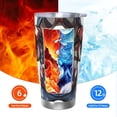 thumbnail image 6 of Fuzoiu Patriotic Boxing Bear Art Print 20oz Tumbler, Stainless Steel Vacuum Insulated Car Cup, Insulated Coffee Mug,Travel Mug with Lid,Thermal Cup for Outdoor-Straw Two-piece Set, 6 of 8