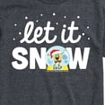 thumbnail image 3 of SpongeBob SquarePants - Let It Snow Christmas - Men's Short Sleeve Graphic T-Shirt, 3 of 6