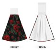 thumbnail image 2 of Sikiie Roses Hand Towel with Loop Hanging Towel Absorbent Tie Towels for Kitchen Tea Bar Bathroom Decor, 2 of 7