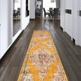 thumbnail image 3 of eCarpetGallery Runner Rug for Hallway, Kitchen, Entryway, 2'7" x 10'0", Dark Gold, Yellow, Rainbow, 3 of 9