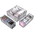thumbnail image 1 of Contenedor de almacenamiento para armario, organización de gabinete doméstico plegable apilable, 3 uds., 1 of 7