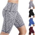 thumbnail image 6 of Besolor Biker Shorts Women Workout Gym Running Short Leggings Stretch Slim Fitted High Waisted Athletic Shorts, 6 of 8