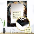 thumbnail image 3 of Designart "Hypnotic Abstract Spiral in Gold and Green II" Abstract Spirals Oversized Wall Mirror - Modern Abstract Entryway Big Wall Mirror - Multiple Color Options, 3 of 6