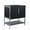 Black Matte, variant on Fine Fixtures Serenity 30 in. W x 18 in. D x 33.5 in. H Bathroom Vanity in Mint Green with Glass 8-inch Hole top with Chrome Hardware