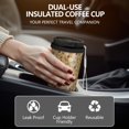 thumbnail image 5 of Christmas 18oz Double Drinking Coffee Mug – Vacuum Insulated Stainless Steel Travel Cup with Leakproof Lid, 316 Steel Thermos Tumbler for Hot & Cold Beverages, 5 of 7