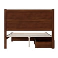 thumbnail image 6 of AFI NoHo Wood Twin XL Bed with Footboard and 2 Drawers in Walnut, 6 of 15