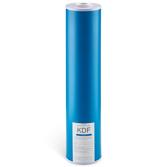 VEVOR Cartouche de Remplacement pour Filtre à Eau pour Toute la Maison 4,5 Pouces x 20 Pouces Filtre KDF pour la Maison