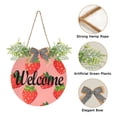 thumbnail image 2 of Strawberry Pattern Welcome Sign for Front Door Wreath Door Sign for Farmhouse Porch Decoration Indoor Outdoor, 2 of 7