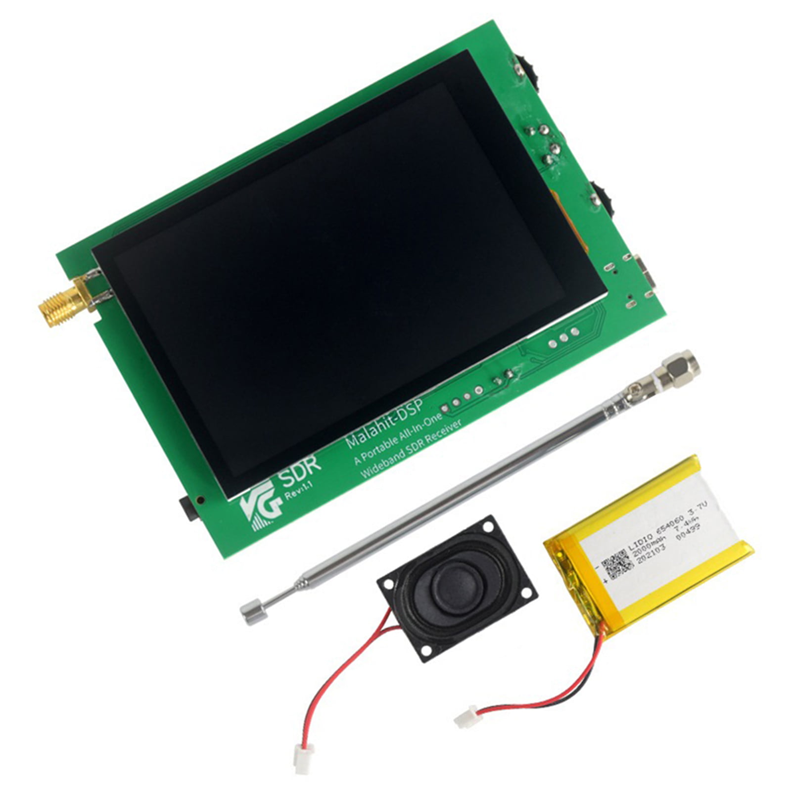KKmoon SDR-Empfänger 50kHz-200MHz 3,5-Zoll-Touching-IPS-Bildschirm HAM-Software Definierte Funkgeräte Malachite DSP-Software Definiertes Funkgerät