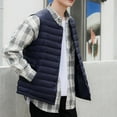 thumbnail image 4 of Vedolay Men's Jacket Long Sleeve Cardigans Jacket Coat Clothes Navy,XL, 4 of 5