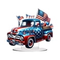 thumbnail image 1 of Acrylic Desktop Ornament Car Desktop Sign Decoration Table Top Flag Art Figure Acrylic Stand Desktop Ornament For Festive Home Display, 1 of 9
